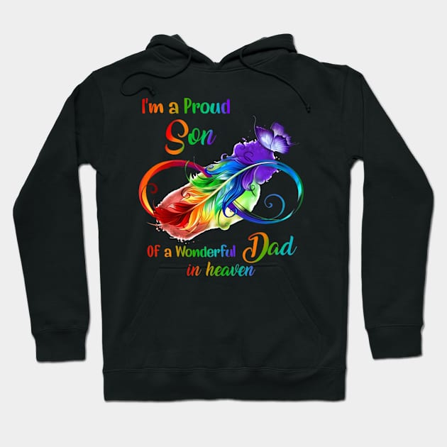 I'm A Proud Son Of A Wonderful dad In Heaven Hoodie by irieana cabanbrbe